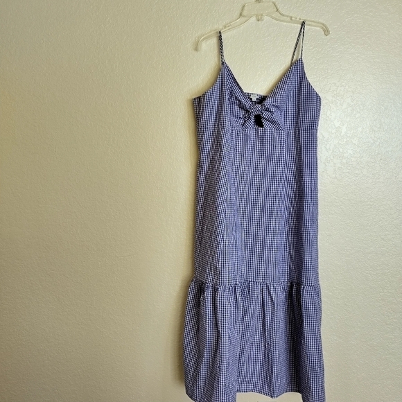 Rails Women's Blue Gingham Cut-Out Tiered Maeve A-Line Dress sz 2X - Picture 4 of 10